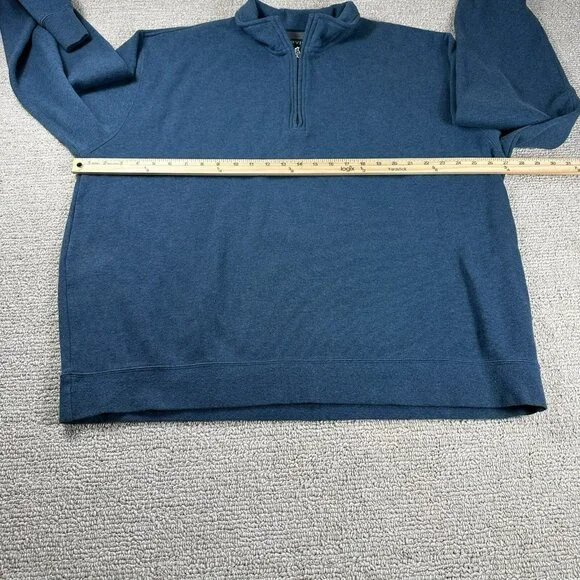 Orvis 1/4 Zip Pullover Sweater Sweatshirt Teal Men’s Size XXL - Picture 4 of 6